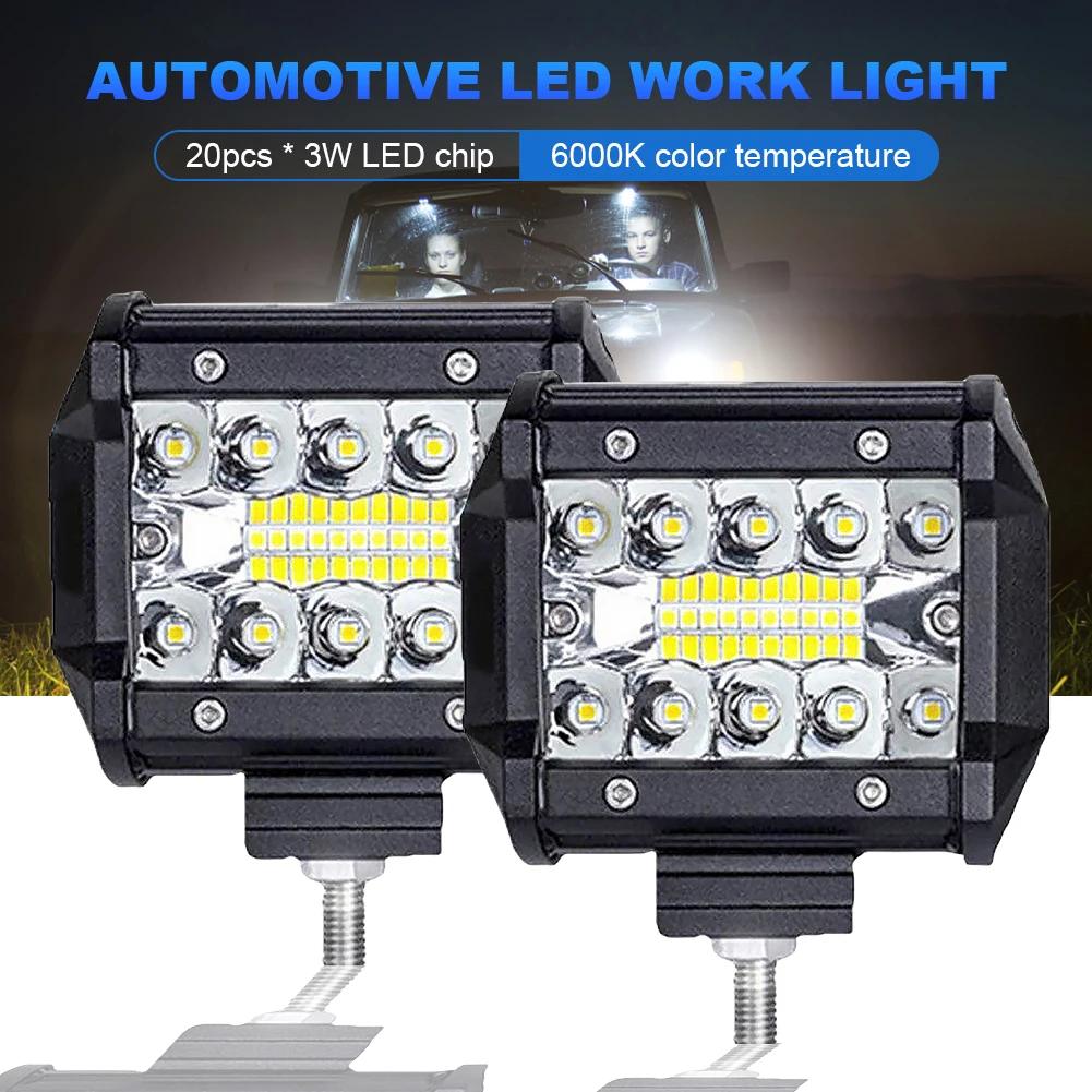 ڵ LED Ʈ , 6000K LED  Ʈ, 20 LED   ۾ Ʈ ,  Ʈ ڵ  Ʈ SUV ATV, 4 ġ